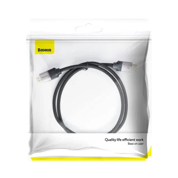 BASEUS | CAKSX-B0G | Enjoyment Series 4Khd Male To 4Khd Male Adapter Cable 1M | Dark Gray