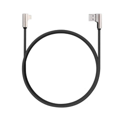 CB-BAL6 | Aukey 90 Degree Braided Nylon Sync & Charge Lightning Cable | 1.2 M / 3.95ft - GulfStore.com