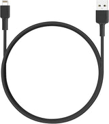 CB-BAL4 BK | Aukey Braided Nylon MFI Lightning Cable - Sync & Charge | 2M / 6.6ft | Black