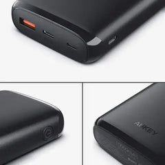 AUKEY, Power Bank 10000MAH USB-C Portable with Quick Charge 3.0 - Black - GulfStore.com