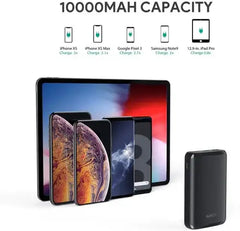 AUKEY, Power Bank 10000MAH USB-C Portable with Quick Charge 3.0 - Black - GulfStore.com