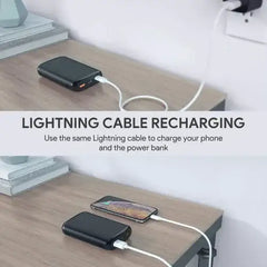 AUKEY, Power Bank 10000MAH USB-C Portable with Quick Charge 3.0 - Black - GulfStore.com