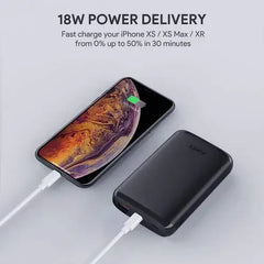 AUKEY, Power Bank 10000MAH USB-C Portable with Quick Charge 3.0 - Black - GulfStore.com