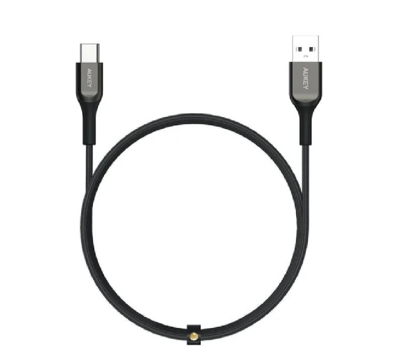 Aukey Kevlar Core USB-A to C Cable(1.2m / 3.95ft)  CB-AKC1 BK - Black