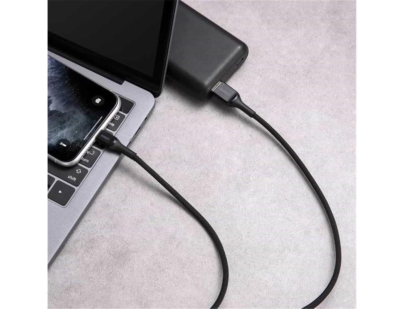 Aukey Kevlar Core Lightning to USB-A Cable (1.2m / 3.95ft) CB-AKL1 BK - Black