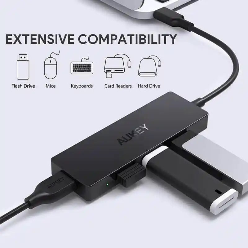 Aukey Essential 4-Port USB-C Hub CB-C64 – Black