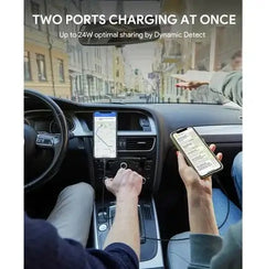 Aukey PD 30W Dual USB Nano Car Charger - GulfStore.com