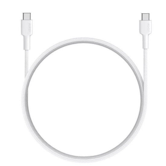 Aukey Impulse Braided CC USB-C to C Cable 0.9 m CB-CD45-WH (LLTSN1030409) – White