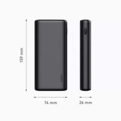 Aukey 20,000mAh 65W PD Power Bank Fast Charge - Black - GulfStore.com
