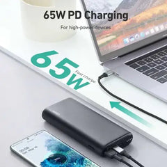 Aukey 20,000mAh 65W PD Power Bank Fast Charge - Black - GulfStore.com