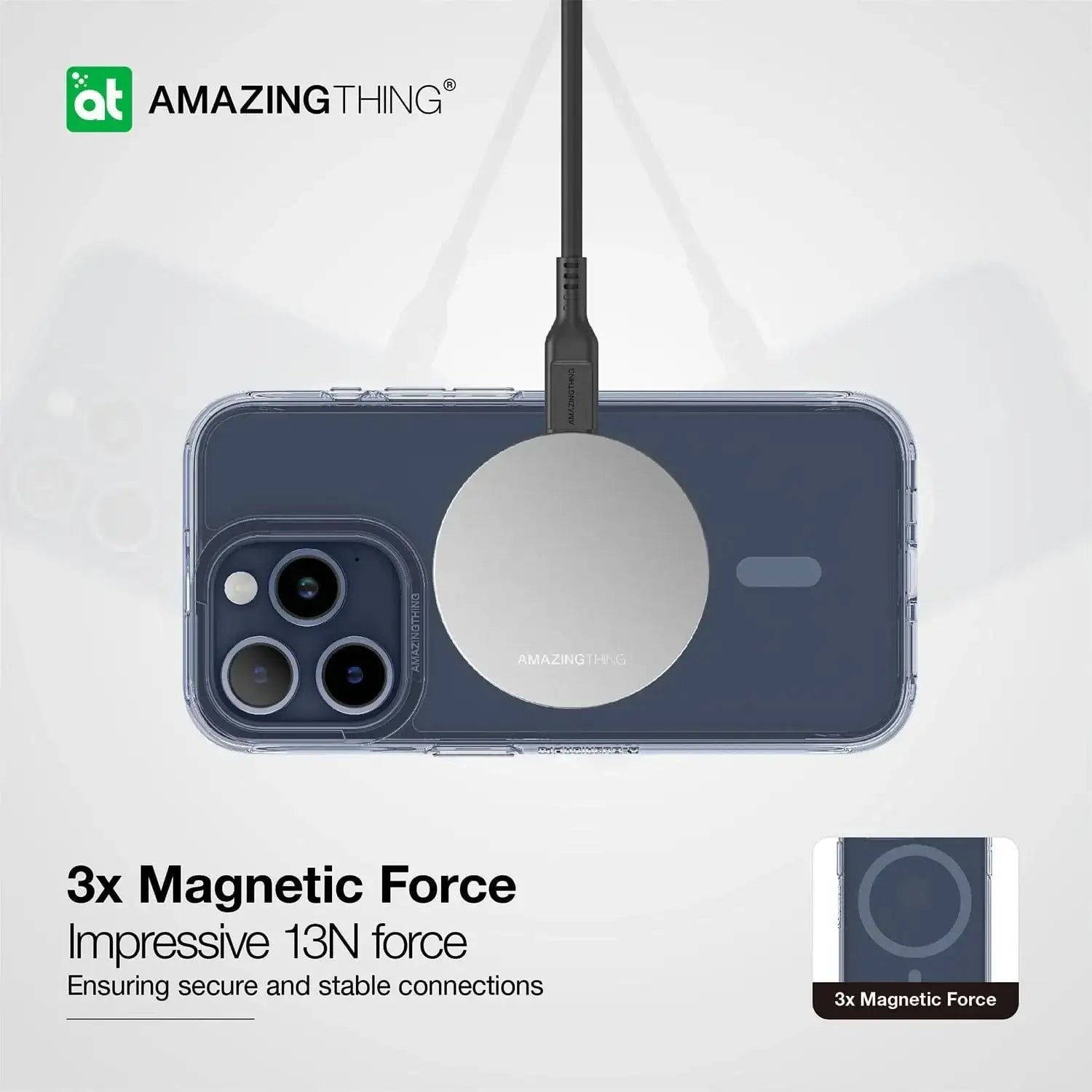 AMAZINGTHING | IP156.7PTEMBU | AT TITAN EDGE MAGSAFE DROP PROOF CASE FOR IPHONE 15 PRO MAX 6.7 | BLUE - GulfStore.com