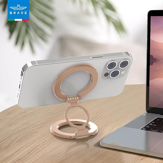 17978 | BG-02G | Brave Ring Holder 3 In 1 Magnetic Holder & Kickstand | Desert Gold