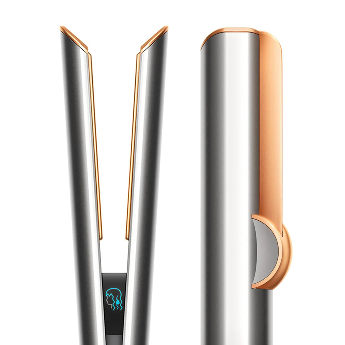 Dyson Airstrait™ HT01-BNBC-IN Hair Straightener with Wet to Dry Styling, No Heat Damage, Airflow Technology & LCD Display (Bright Nickel/Bright Copper) - GulfStore.com