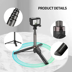 TELESIN Selfie Stick Tripod with Bluetooth Remote and Wrist strap - GulfStore.com