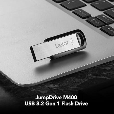 محرك أقراص فلاش Lexar® JumpDrive® M400 بسعة 128 جيجابايت بمنفذ USB 3.0، بسرعة تصل إلى 150 ميجابايت/ثانية 