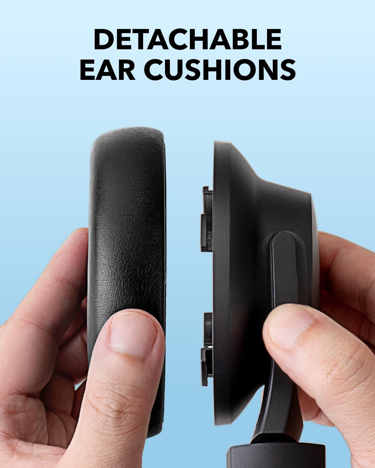 SoundCore Q11i Wireless Over Ear Headphone with Mic, Up to 60 Hours, Dark Grey