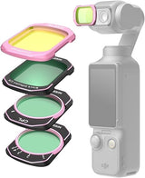 Telesin Filter kit (CPL+VND2-32+ Black Diffusion 1/4+Cool Rose) for Pocket 3/4