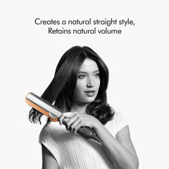 Dyson Airstrait™ HT01-BNBC-IN Hair Straightener with Wet to Dry Styling, No Heat Damage, Airflow Technology & LCD Display (Bright Nickel/Bright Copper) - GulfStore.com