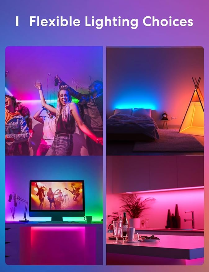 MSL320HK | Meross Smart Wi-Fi LED Strip with RGB | 10 M | UK