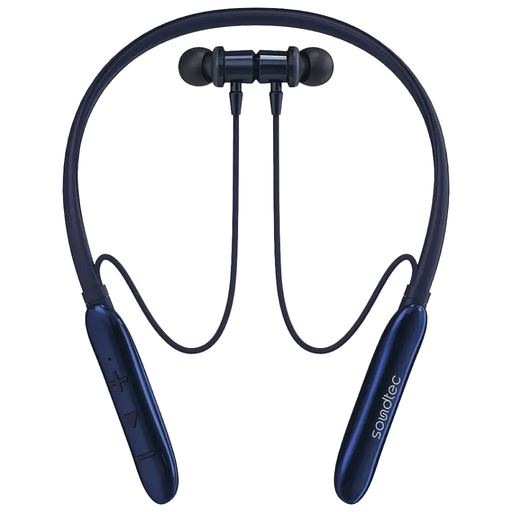 PDMT30 | Porodo Auraband Neckband ENC Earphones | Blue - GulfStore.com