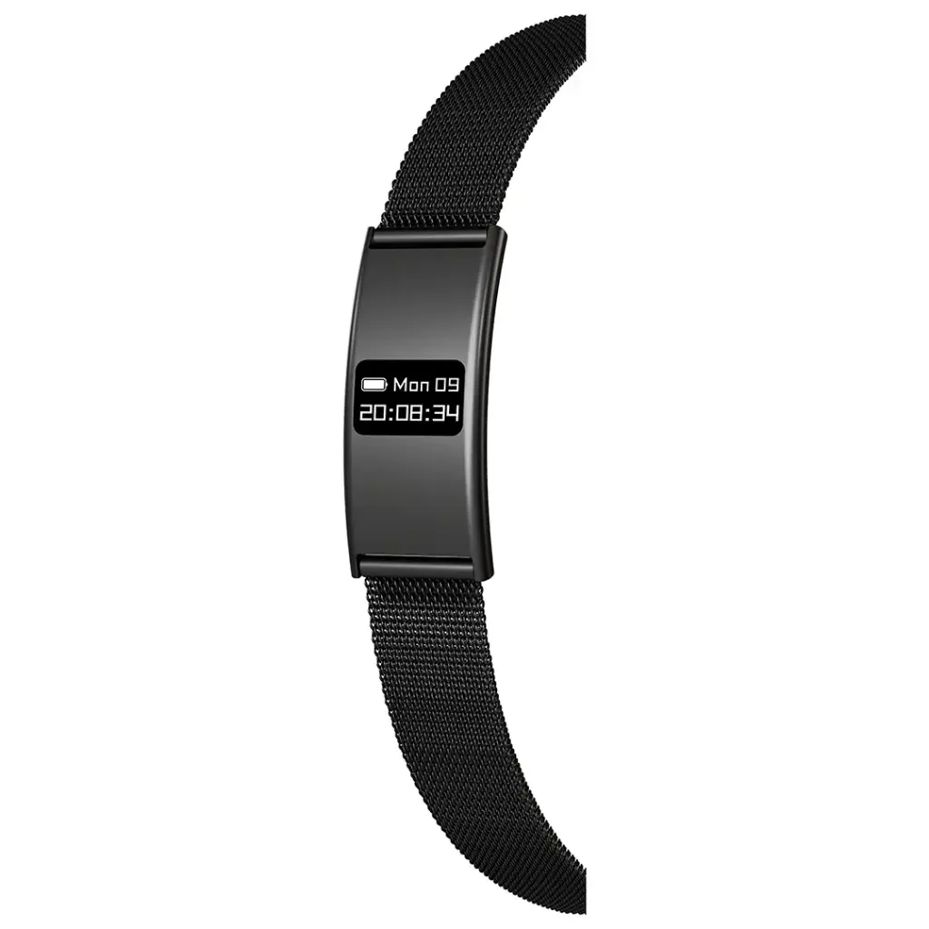 PDB8 | Porodo Trackfit Plus Smart Bracelet Fitness Tracker With Display App | Black - GulfStore.com