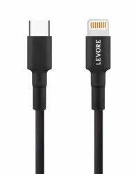 كابل LEVORE USB-C إلى Lightning بطول 1 متر - أسود