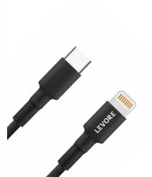 LEVORE 1M USB-C to Lightning Cable - Black