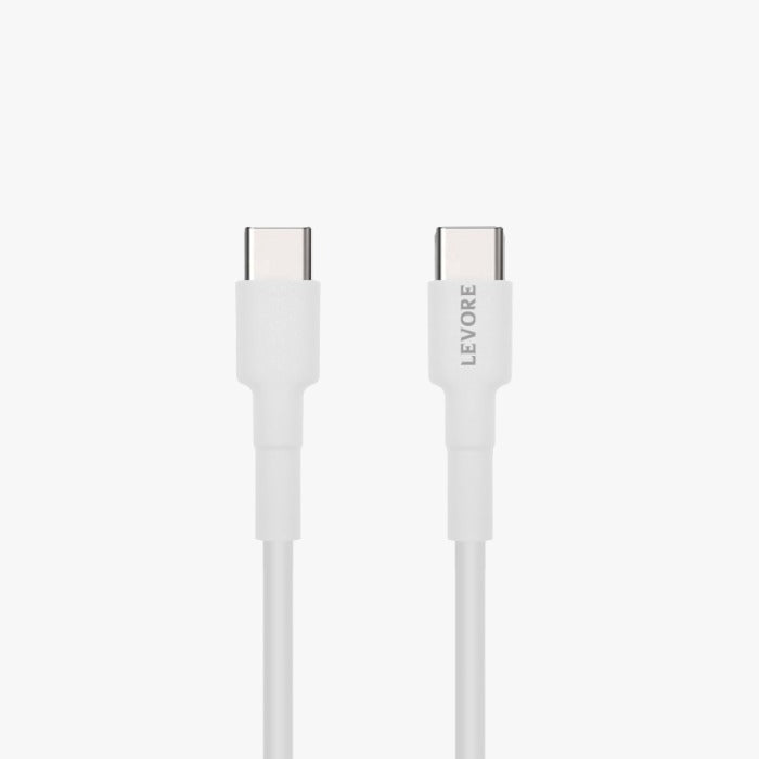 Levore USB-C to USB-C Cable 60W 1M - White