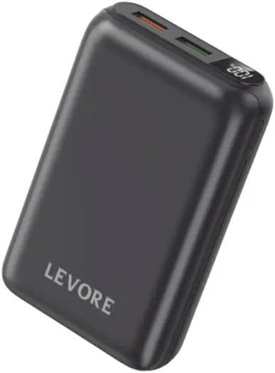 Levore 20000mAh Power Bank, With USB-A 22.5W USB-C PD 20W, LP231-BK