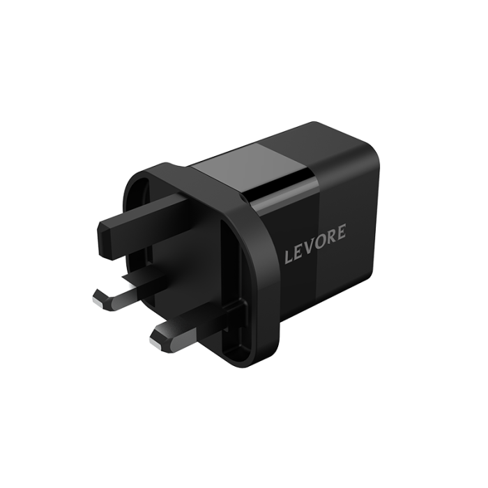 Levore Wall Charger 20W 1XUSB-C Power Delivery Fast Charging Adapter - Black - LGW112-BK