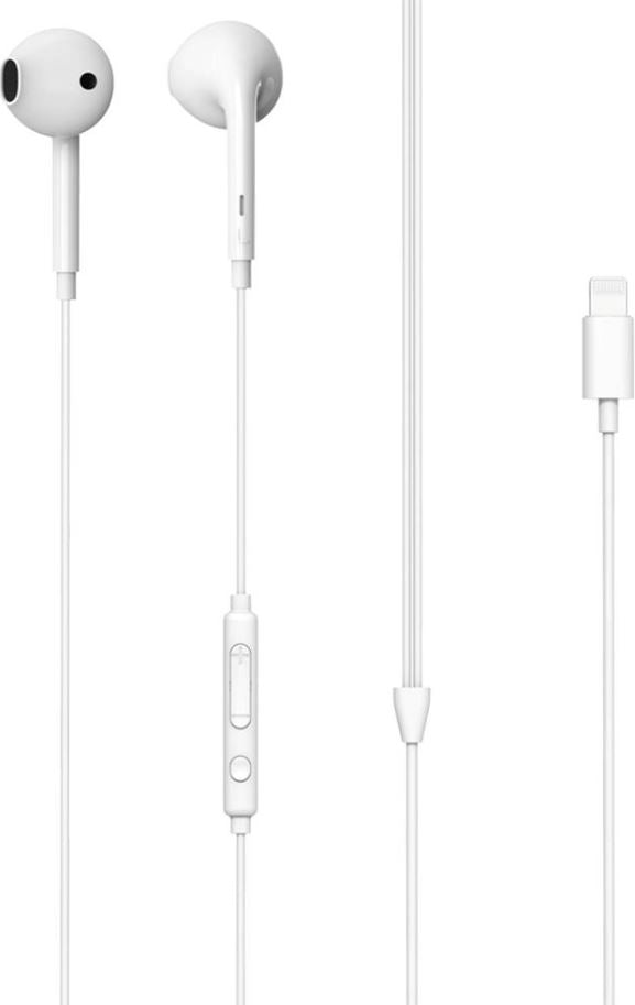 Levore Wired Earphones With Lightning Connector - White - LEW21-WH