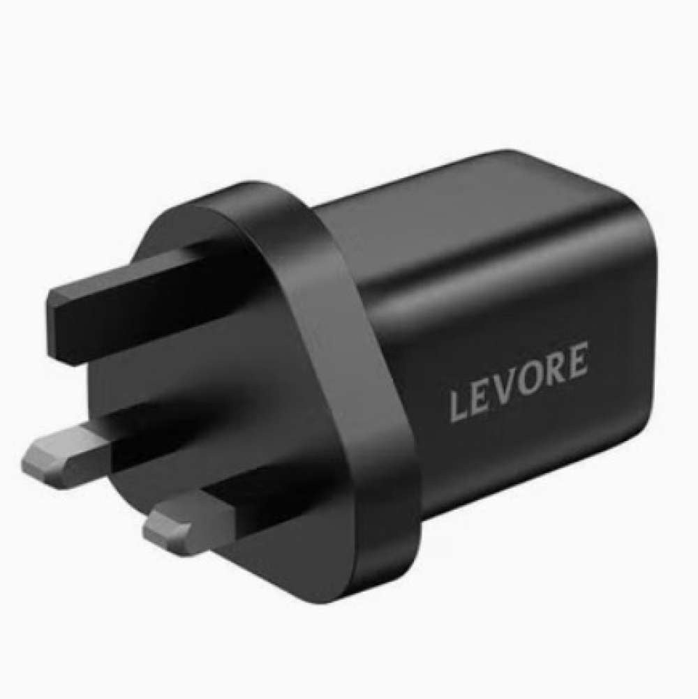 Levore Wall Charger power delivery PD 2 ports 45W Black, LGW124-BK
