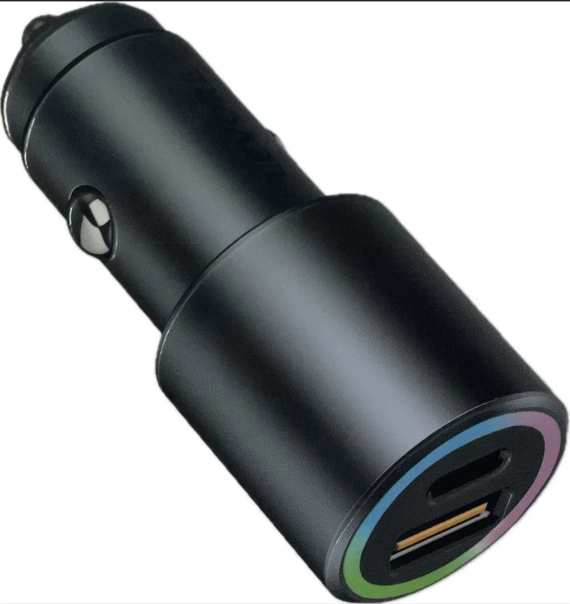 شاحن سيارة LEVORE، 53 واط، منفذين، PD + USB - رمادي