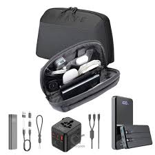 18594 | BTK-01 | Brave Travel Kit | 5-In-1 Travel Accessories & 12,000Mah Power Bank & Universal Adapter & 2In1 Cables & 9-In-1 Multifunctional Kit