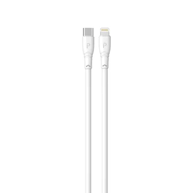 Pawa PVC 20W Data & Quick Charging USB-C to Lightning Cable 2m/6.5ft PW-2PVCCTOL-WH - White