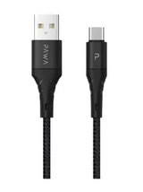 Pawa-PW-12BDATOC-BK,Data Cable Braided 1.2 Meter USB A To Type-CBlack - GulfStore.com