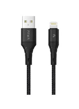 pawa PW-2BDATOL-BK,Data Cable Braided 2 Meter USB A To LightningBlack