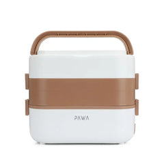 PW-DMLEL2L-WHCF | PAWA Delicacy Double Layer Electric Lunch Box 2 L | White - GulfStore.com