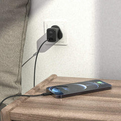 Pawa Stout Gan Travel Charger With Single PD Port 35W Type-c to c-Black PW-GN35UTT-BK - GulfStore.com