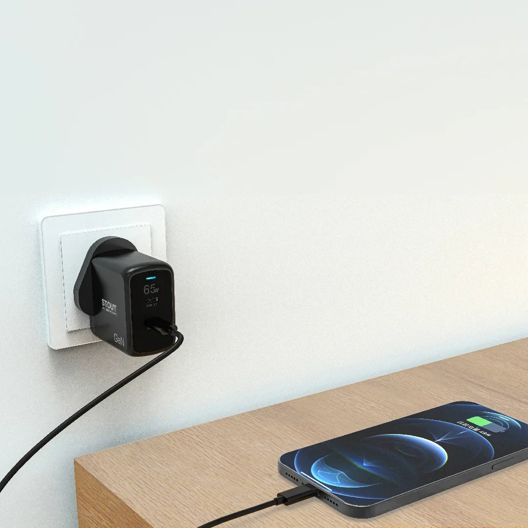 Pawa Stout Gan Travel Charger With Dual PD Port