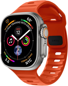 PW-WLLS49IW-ULOR | PAWA Lagos Premium Soft Silicon Strap 45/49Mm | Ultra Orange - GulfStore.com