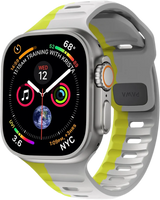 PW-WLLS49IW-GYYL | PAWA Lagos Limited Edition Premium Soft Silicon Strap 45/49Mm | Grey/Yellow