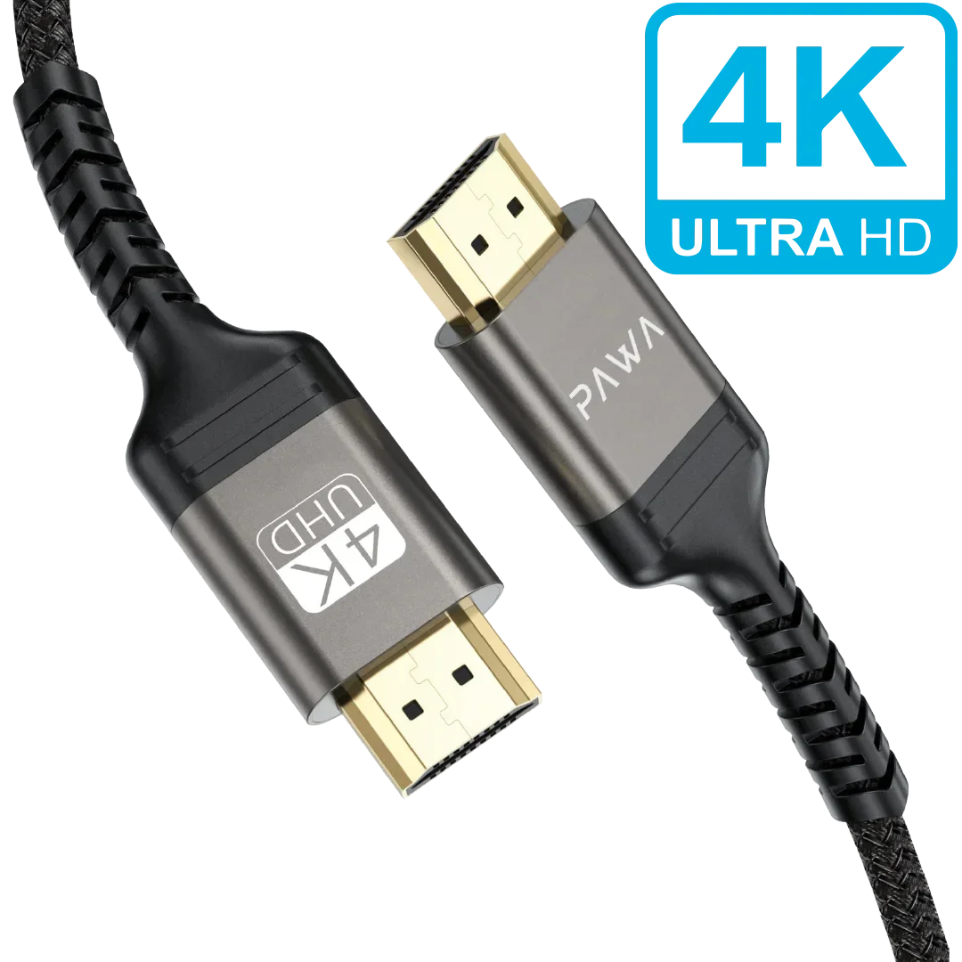 كابل Pawa El-Caro Series المضفر من HDMI إلى HDMI 4K بطول 5 أمتار (PW-ELHD4K5M)