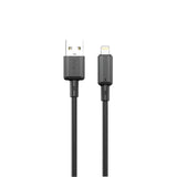 PW-BDC312AL-BK | PAWA Lite 3A USB-A to Lightning Quick Charging PVC Cable 1.2M PW122 | Black - GulfStore.com