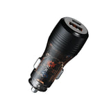 PW-CC51WCA1-TP | PAWA Solid Car Charger Dual Port PD+QC 51W | Transparent