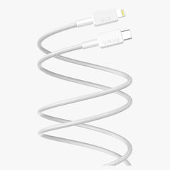 Pawa El-Claro Series Premium Braided Cable USB-C to lightning 27W - 1.2M - White - GulfStore.com