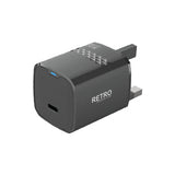 PW-TCRT35UK-BK | PAWA Retro 35W With Type-C Port UK Plug | Black - GulfStore.com