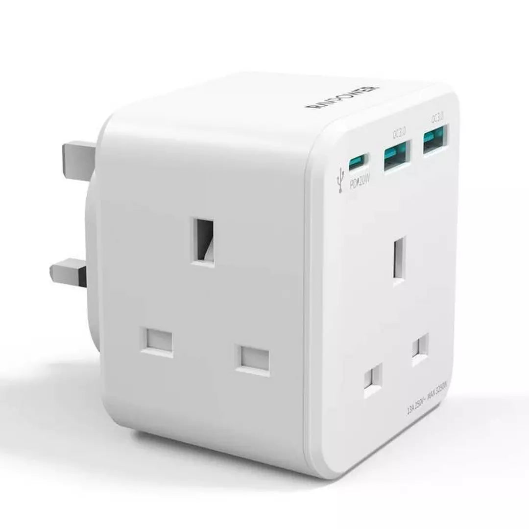 RAVPower PD Pioneer Wall Charger, 3-Port, 20W