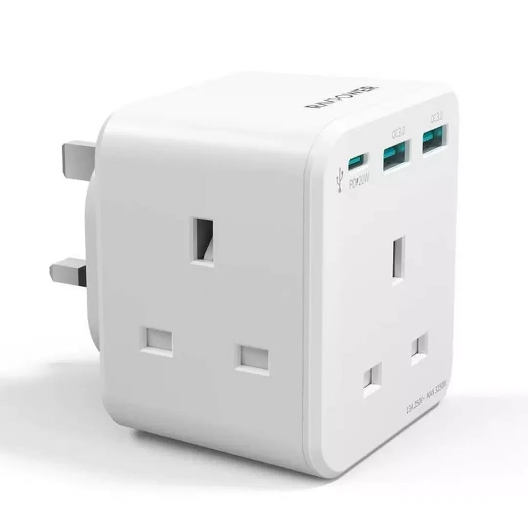 RAVPower PD Pioneer Wall Charger, 3-Port, 20W