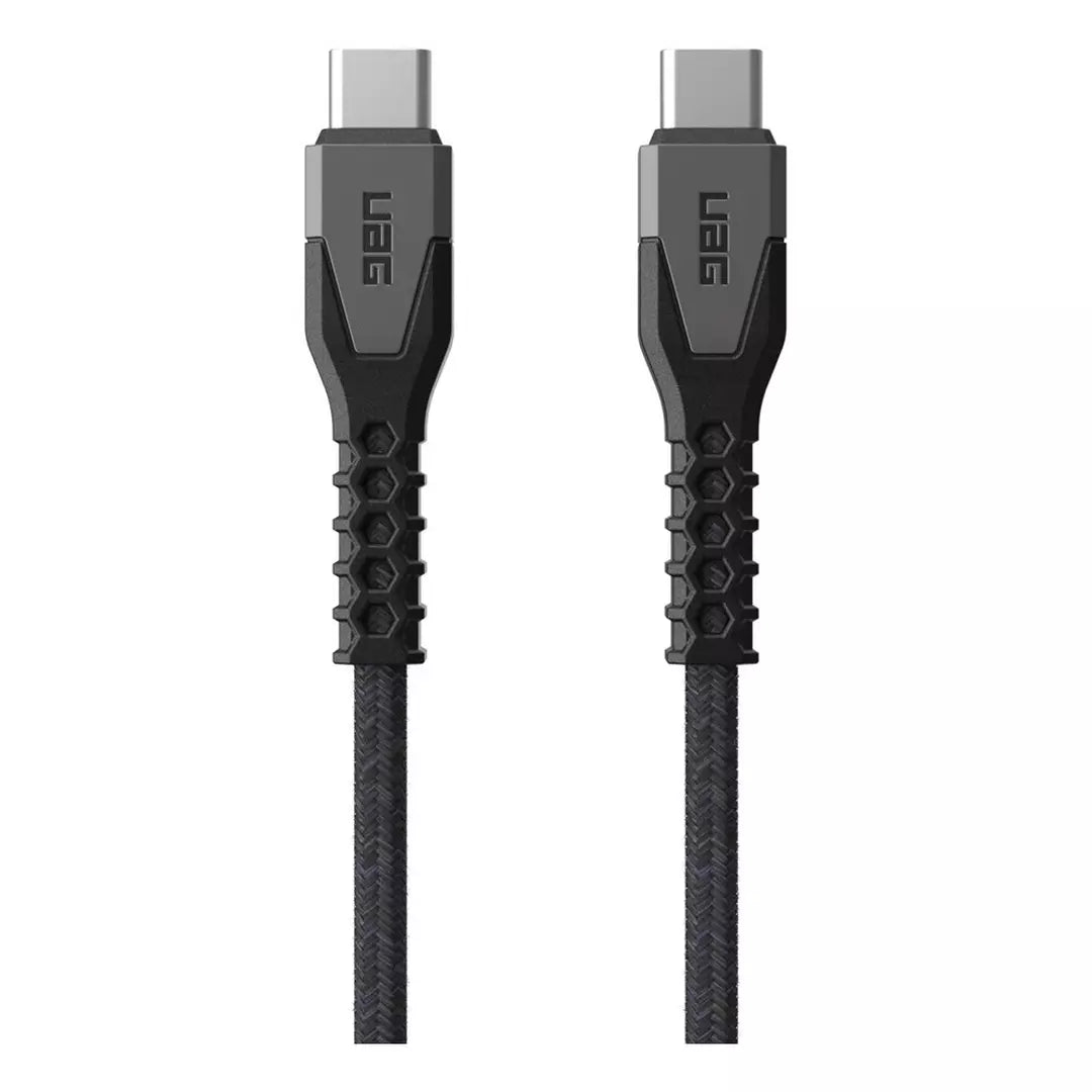 UAG | 9B4413114030 | UAG USBC-USBC 1.5m Rugged Kevlar Cable | Black/Grey